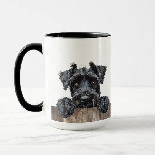 Riant Schnauzer Dog Tasse (Links)