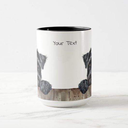 Riant Schnauzer Dog Tasse (Zentrum)