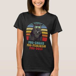 Riant Schnauzer Pro Choice Pro Feminism Pro Hunde T-Shirt