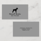 Riant Schnauzer-Silhouette Visitenkarte (Vorne/Hinten)