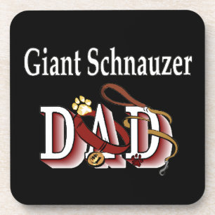 Riant Schnauzer Vater Untersetzer
