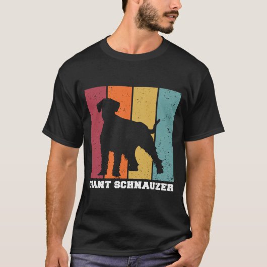 Riant Schnauzer Vintag 2 T-Shirt (Vorderseite)