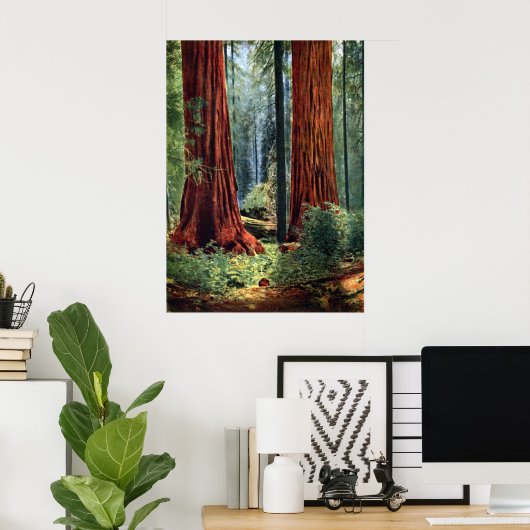 Riant Sequoia Trunks Poster (Heimbüro)