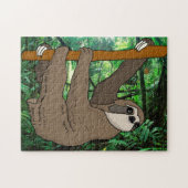 Riant Sloth Jungle Design Jigsaw Puzzle (Horizontal)
