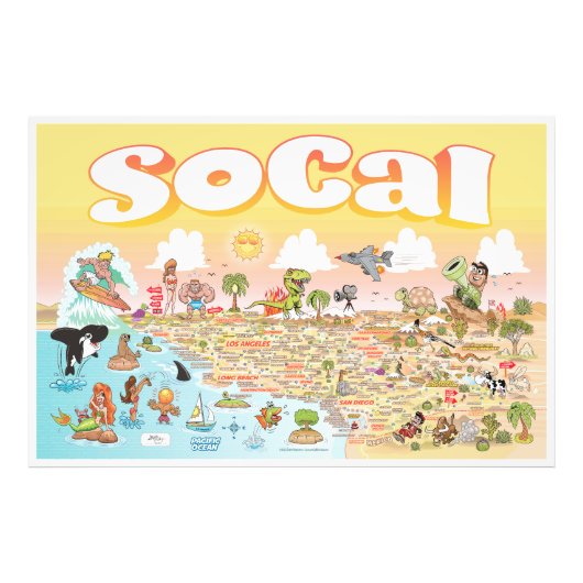 Riant SoCal Sunset Fotodruck (Vorne)