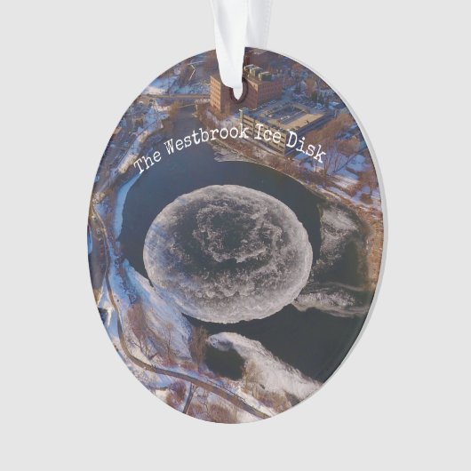 Riant Westbrook Ice Disk Maine Ornament (Vorderseite)