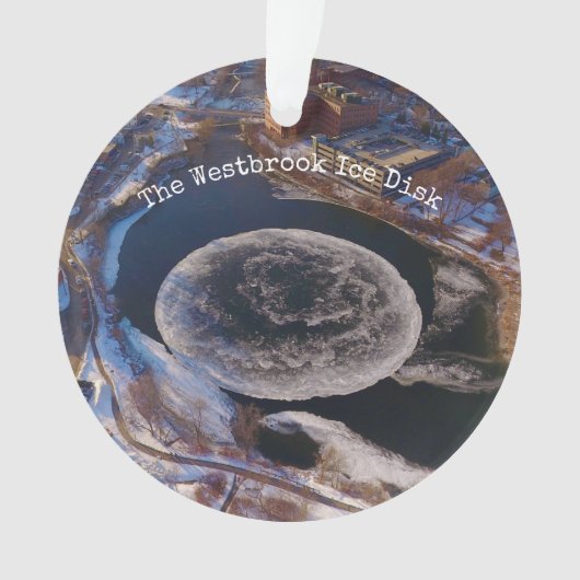 Riant Westbrook Ice Disk Maine Ornament (Vorderseite)