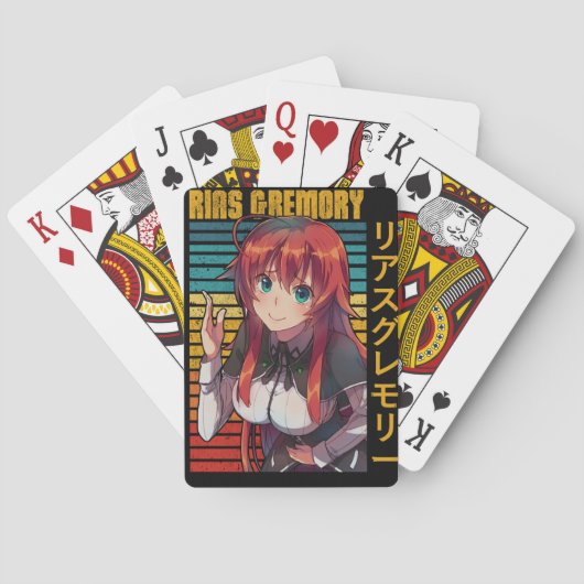 Rias Gremory Spielkarten (Rückseite)