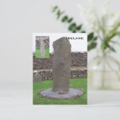 Riasc Stone, Kerry, Irland Postkarte (Stehend Vorderseite)