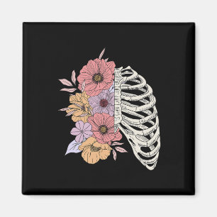 Rib Cage Blume Easy Halloween Kostüm Magnet