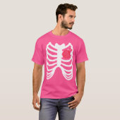 Rib Cage Funny Halloween Knitter T Shirt (Vorne ganz)