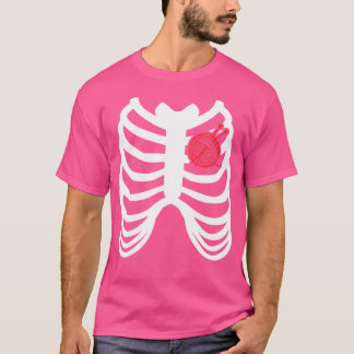 Rib Cage Funny Halloween Knitter T Shirt