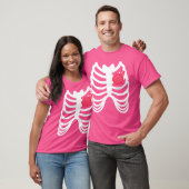Rib Cage Funny Halloween Knitter T Shirt (Unisex)