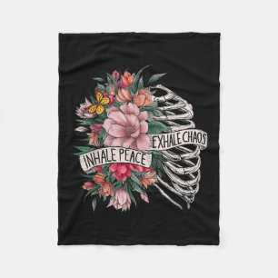 Rib Cage Inhalieren Frieden Exhale Chaos psychisch Fleecedecke