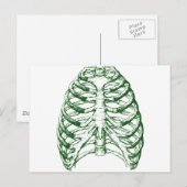 Rib Cage Postkarte (Vorne/Hinten)