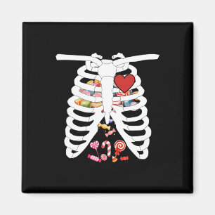 Rib Cage Röntgen Candy Funny Halloween Kostümkids Magnet