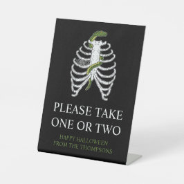 Rib Cage Schlange Halloween Trick oder Treaters Ca Sockelschild