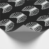 Rib Cage Skelettknochen Halloween Muster Geschenkpapier (Ecke)
