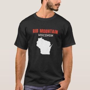 Rib Mountain USA Staat America Travel Montanan Hel T-Shirt