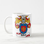 Ribas Familienwappen Kaffeetasse (Links)