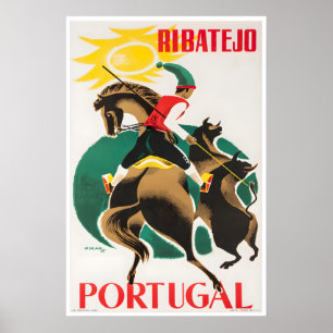 Ribatejo Art Portugal Reiseplakat Portugiesisch Poster