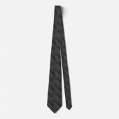 Ribbed Textur in grau-schwarz Muster Krawatte (Vorderseite)
