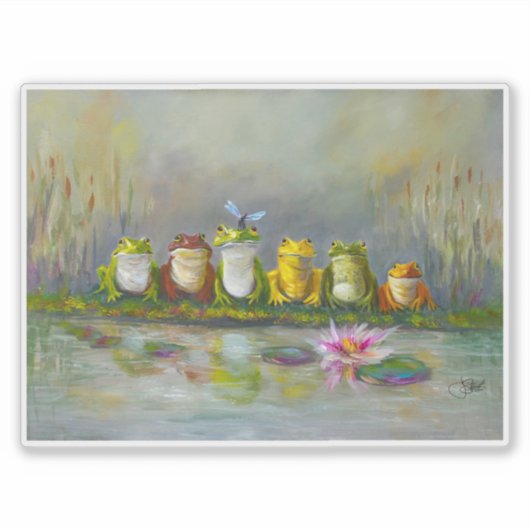 Ribbit Fluss Aufkleber (Vorderseite)