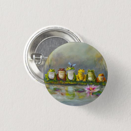 Ribbit Fluss Button (Vorne & Hinten)