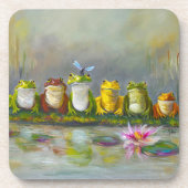 Ribbit Fluss Getränkeuntersetzer (Vorderseite)