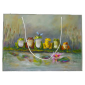 Ribbit Fluss Große Geschenktüte (Rückseite)