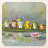 Ribbit Fluss Rechteckiger Pappuntersetzer (Vorderseite)