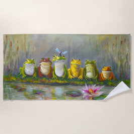 Ribbit Fluss Strandtuch