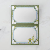 Ribbit Frog and Draquelly Baby Shower Einladung (Innenseite)