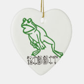 Ribbit Frosch Keramik Ornament (Rechts)