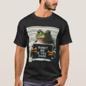 Ribbit Mugshot Frog T-Shirt (Vorderseite)