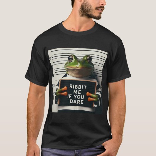Ribbit Mugshot Frog T-Shirt (Vorderseite)