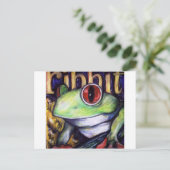 Ribbit Postkarte (Stehend Vorderseite)