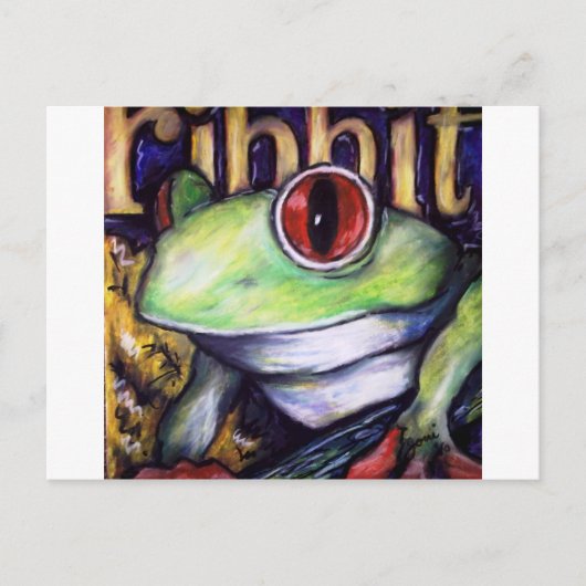 Ribbit Postkarte (Vorderseite)
