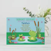 RIBBIT RIBBIT Einladung (Stehend Vorderseite)