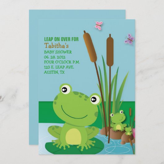 RIBBIT RIBBIT Einladung (Vorne/Hinten)