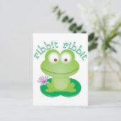 Ribbit Ribbit Postkarte (Stehend Vorderseite)