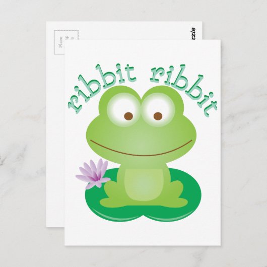 Ribbit Ribbit Postkarte (Vorne/Hinten)