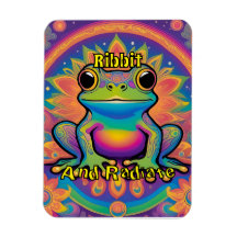 Ribbit und Radiate Boho Frog Groovy Vibes