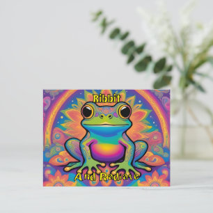 Ribbit und Radiate Funky Groovy Vibes Postkarte