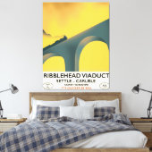 Ribblehead Viaduct Yorkshire Lokomotive Leinwanddruck (Insitu (Schlafzimmer))