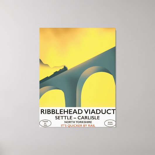 Ribblehead Viaduct Yorkshire Lokomotive Leinwanddruck (Vorderseite)