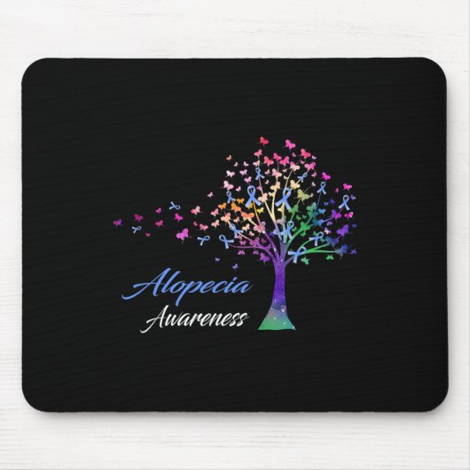 Ribbon Alopecia Bewusstsein Mousepad (Vorne)