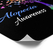 Ribbon Alopecia Bewusstsein Poster (Ecke)
