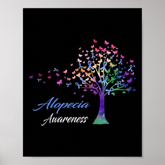 Ribbon Alopecia Bewusstsein Poster (Vorne)