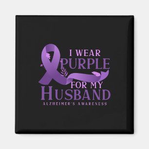 Ribbon Alzheimerheimer Fighter Husband Heimers Awa Magnet